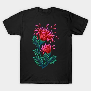 Daisies - Red / Green / Mint T-Shirt